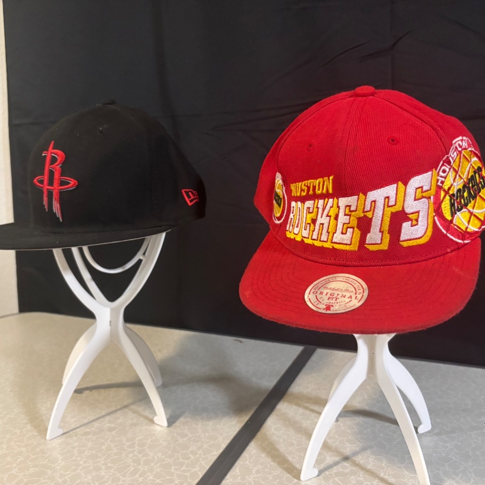 Vintage Houston Rockets Hat Duo Mitchell Ness A Must Have! - Picture 3 of 10